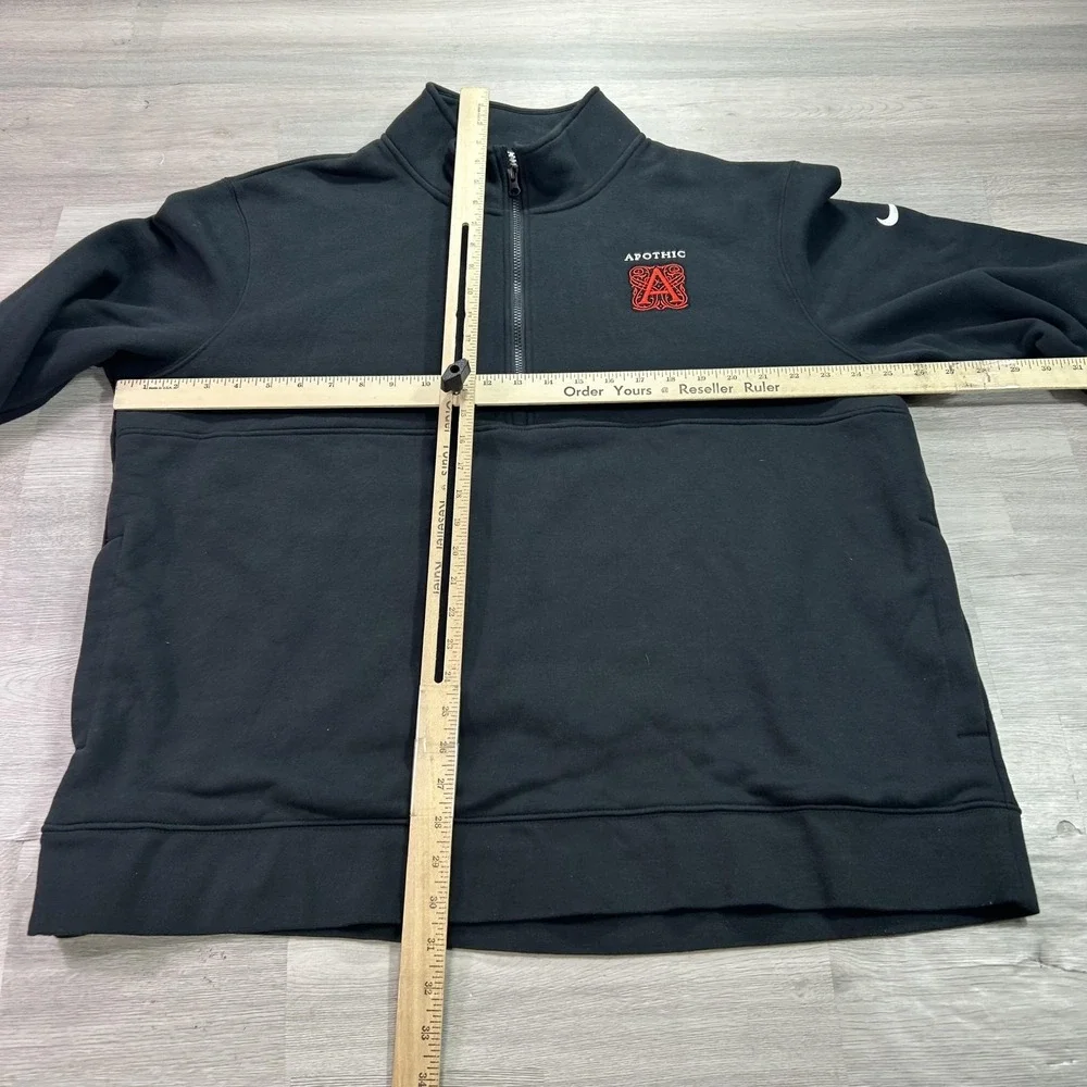 Apothic Nike Sweatshirt Mens 2XL Black 1/4 Zip Fleece Mock Neck A DX6718-010